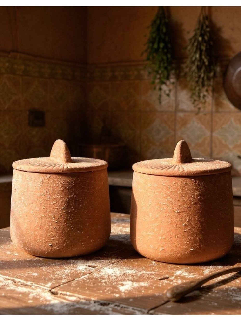 Citrine Ceramic Spice Jars
